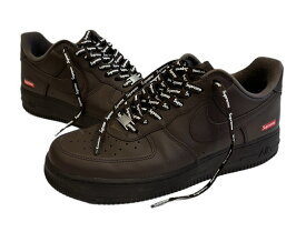 【中古】ナイキ NIKE Supreme × Nike Air Force 1 Low Baroque Brown シュプリーム × ナイキ エアフォース1 ロー バロックブラウン CU9225-200 メンズ靴 スニーカー ブラウン 27.5cm 101sh-2638