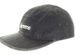 【中古】シュプリーム SUPREME Coated Denim Camp Cap 2024 帽子 メンズ帽子 キャップ ブラック 103H-114