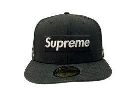【中古】 シュプリーム SUPREME 25SS Bones Box Logo New Era ボックス ロゴ キャップ ニューエラ 6P 刺繍 ハット 黒 帽子 メンズ帽子 キャップ ロゴ ブラック 104H-93