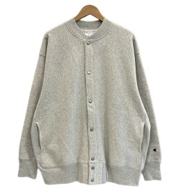【中古】チャンピオン Champion ×BEAMS×MIN-NANO ミンナノ スウェット カーディガン スウェットスナップジャケット 灰色 C8-A035 XL ジャケット グレー 101MT-6306