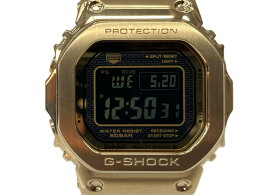 【中古】 ジーショック G-SHOCK CASIO カシオ 耐衝撃構造 20気圧防水 フルメタル 三つ折れ式中留 腕時計 アウトドア ウォッチ 3459 金 GMW-B5000 メンズ腕時計ゴールド 104T-52