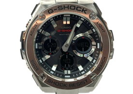 【中古】 ジーショック G-SHOCK CASIO カシオ G-STEEL 中留 タフソーラー 耐衝撃構造 20気圧防水 アウトドア 腕時計 ウォッチ 5444 銀 GST-W110D メンズ腕時計シルバー 104T-53