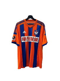 【中古】 アディダス adidas Soccer Uniform レプリカ ユニフォーム アルビレックス新潟 2015シーズン Jリーグ 半袖 サイズ2XO ジャージ ロゴ オレンジ 104MT-3169
