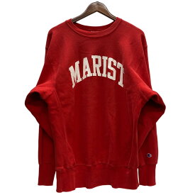 【中古】チャンピオン Champion 90's USA製 REVERSE WEAVE MARIST スウェット レッド XLサイズ 201MT-6059 VB