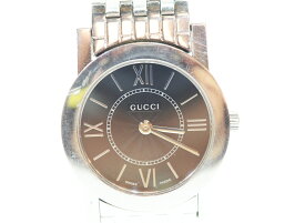 【中古】グッチ GUCCI 5200L.1 ラウンドフェイス 腕時計 ステンレススチール 5200L.1 レディース腕時計ブラック 103T-75