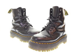 【中古】"ドクターマーチン Dr.Martens JADON 8ホールブーツ イエローステッチ メンズ靴 ブーツ その他 ブラック US M 7 25cm 103S-1682"