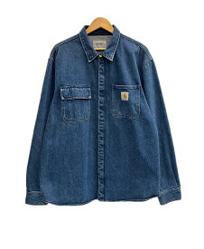 【中古】カーハート Carhartt Salinac Shirt Jacket サリナックシャツジャケット デニムシャツ 青 XL 長袖シャツ ブルー 101MT-6392