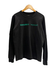 【中古】サカイ sacai ×Francois K world of echoes ロゴ プリント 黒 21-0229S サイズ1 ロンT ブラック 101MT-6396