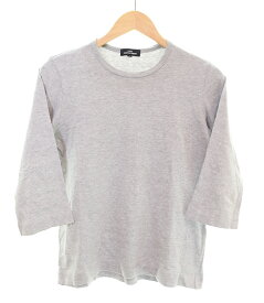 【中古】トリココムデギャルソン tricot COMME des GARCONS 14SS Long Sleeve Cutsew Tops 七分袖 カットソー ロンT クルーネック 無地 長袖カットソー グレー Sサイズ S 103LT-230