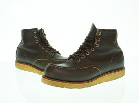 【中古】レッドウィング RED WING 犬タグ アイリッシュ セッターIRISH SETTER 99年 限定 日米共同開発 90's 希少 カンガタン ポテージ レザー 　 8180 メンズ靴 ブーツ ワーク グリーン 7E 25cm 103S-1684
