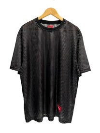 【中古】シュプリーム SUPREME 23SS Gradient Mesh Stripe Jersey メッシュ ストライプ ジャージー 黒 XL Tシャツ ブラック LLサイズ 101MT-6400