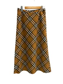 【中古】バーバリー Burberry バーバリーチェック柄　Aラインスカート FXA87-020 スカート ブラウン サイズ40 101LB-65