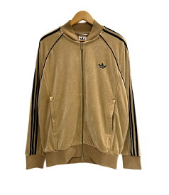 【中古】アディダス adidas adidas Originals SST アディカラー ベロア トラックトップ トラックジャケット XL ジャケット ベージュ 101MT-6418