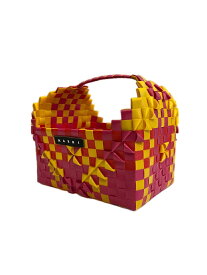 【中古】マルニ MARNI KIDS レインボーバッグ かごバッグ ピンク×イエロー×レッド バッグ レディースバッグ かごバッグ ピンク 101bag-254