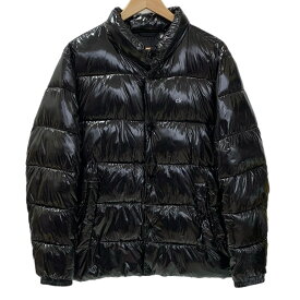 【中古】カルバンクライン Calvin Klein テカテカ 光沢 中綿 CM152963 ジャケット ブラック Mサイズ 201MT-6149