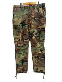 【中古】ラルフローレン RalphLauren ミリタリー カモ柄 迷彩柄 カーゴパンツ カーキ 30/30 101MB-1031