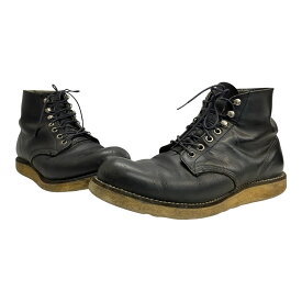 【中古】レッドウィング RED WING 90's 00's 刺繍羽タグ 8165 9D メンズ靴 ブーツ ワーク ブラック 27cmサイズ 201-shoes1782 VB
