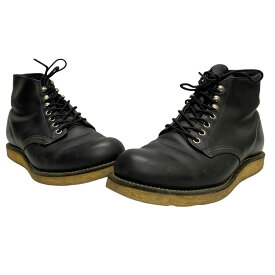 【中古】レッドウィング RED WING 6-inch Classic Round 7 1/2D 8165 メンズ靴 ブーツ ワーク ブラック 25.5cmサイズ 201-shoes1783 VB