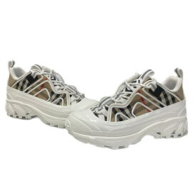【中古】バーバリー Burberry アーサー Arthur Low レディース靴 スニーカー ブラウン UK3 EUR36サイズ 201-shoes1785