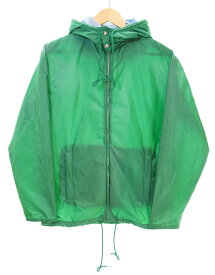 【中古】ミュウミュウ miu miu Double Hood Nylon Jacket Gimmick ダブルフード ナイロンジャケット ギミック AMM1 2014 1587 38 ジャケット グリーン 103MT-4800