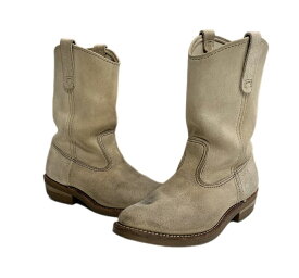 【中古】レッドウィング RED WING スエード ペコスブーツ 8156 メンズ靴 ブーツ ペコスタイプ ベージュ US8 101sh-2704