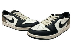【中古】 ナイキ NIKE 24年製 AIR JORDAN 1 RETRO LOW OG MOCHA エア ジョーダン ロー モカ AJ1 シューズ 白 茶 黒 CZ0790-102 メンズ靴 スニーカー ブラウン 28cm 104S-1365
