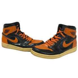 【中古】ナイキ NIKE エアジョーダン1 ハイAir Jordan 1 High Shattered Backboard 3.0 555088-028 メンズ靴 スニーカー オレンジ 27.5cmサイズ 201-shoes1882
