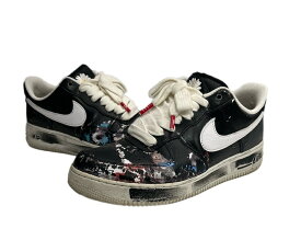 【中古】ナイキ NIKE PEACEMINUSONE Nike Air Force 1 Low Para Noise G-DRAGON ピースマイナスワン ナイキ エアフォース1 ロー パラノイズ AQ3692-001 メンズ靴 スニーカー ブラック 28cm 101sh-2837