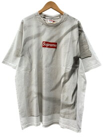 【中古】 シュプリーム SUPREME × MM6 Maison Margiela メゾン マルジェラ Box Logo Tee ボックス ロゴ Tシャツ トロンプルイユ 半袖 白 Tシャツ ロゴ ホワイト XLサイズ 104MT-3614