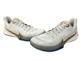 【中古】 ナイキ NIKE 20年製 MAMBA FOCUS Metallic Gold マンバ フォーカス メタリック ゴールド コービー バスケ シューズ 白 AJ5899-004 メンズ靴 スニーカー ホワイト 28.5cm 104S-1427