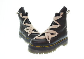 【中古】リックオウエンス Rick Owens × Dr. Martens ドクターマーチン 1460 QUADSOLE JUMBO LACE BOOT クワッドソールジャンボレース ブーツ UK7 メンズ靴 ブーツ その他 ブラック 25.5cm 103S-1811