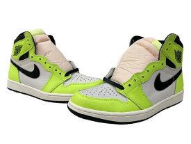 【中古】 ナイキ NIKE 22年製 AIR JORDAN 1 RETRO HIGH OG VOLT エア ジョーダン ハイ ボルト AJ1 シューズ 白 黄 555088-702 メンズ靴 スニーカー イエロー 27cm 104S-1450