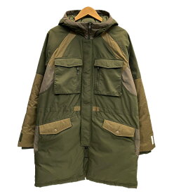 【中古】アディダス adidas adidas original×White Mountaineering WM Down Jacket ダウンジャケット ホワイトマウンテニアリング 緑 BQ4068 ジャケット カーキ フリーサイズ 101MT-6878