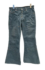 【中古】シュガーヒル SUGARHILL 21AW CORDUROY BELL BOTTOM DENIM PANTS コーデュロイ ベルボトム デニムパンツ 21AWPT07 ブルー サイズ32 101MB-1198