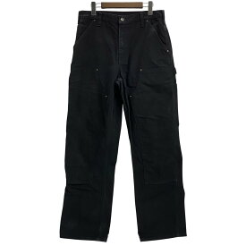 【中古】カーハート Carhartt ダブルニー メキシコ製 ダック ペインター ボトムスその他 ブラック 32×32サイズ 201MB-1709 VB