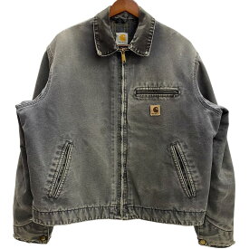 【中古】カーハート Carhartt 00's USA製 デトロイトジャケット フェード J97 PTL ジャケット グレー Lサイズ 201MT-6685 VB