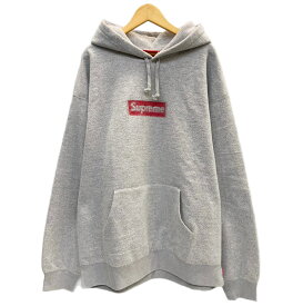 【中古】シュプリーム SUPREME 23AW Inside Out Box Logo Hooded Sweatshirt インサイドアウト ボックスロゴ スウェットプルオーバー 灰色 XXL パーカ グレー LLサイズ 101MT-6991