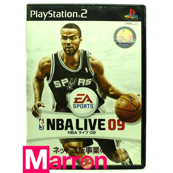 レトロゲーム 買取マロン 中古 PS2 安価 NBAライブ09 ソフト ケース 説明書付 プレステ2 かわいい新作
