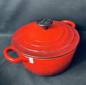 【中古】 LE CREUSET ル・クルーゼ ココットロンド2 18cm 両手鍋 チェリーレッド (AW8)