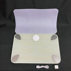 【中古】 issin スマートバスマット SBM22U01L ブルー 青 Smart Bath Mat 体組成計モデル スマホ連動 体重管理 速乾 スマート体重計 （ED2）
