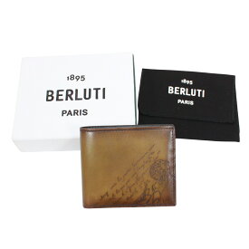 Berluti ベルルッティ 二つ折り財布 財布 メンズ財布 レザー LEATHER カーキ/ブラウン VINTAGE ヴィンテージ 【中古】 メンズ 送料無料