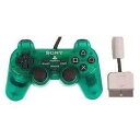 【送料無料】【中古】PS プレイステーション アナログコントローラ (DUALSHOCK) エメラルド コントローラー プレステ