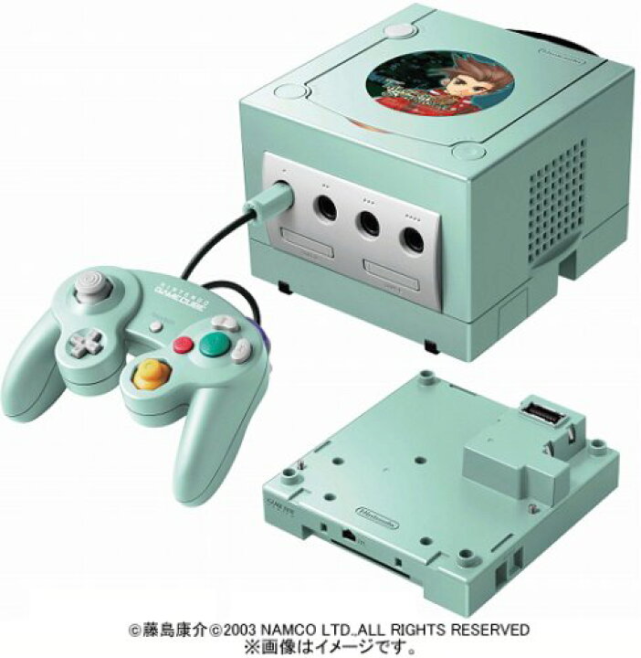 中古品)Nintendo GAMECUBE シンフォニックグリーン（箱・付属品のみ 