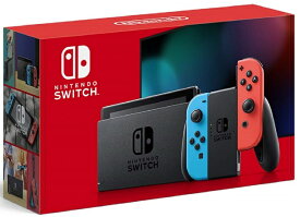 【中国版】【送料無料】【中古】Nintendo Switch Joy-Con(L) ネオンブルー/(R) ネオンレッド(バッテリー持続時間が長くなったモデル)（箱説付き）