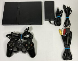 【送料無料】【中古】PS2 PlayStation2 ブラック (SCPH-70000) 本体 プレステ2