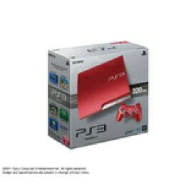 【送料無料】【中古】PS3 PlayStation 3 (320GB) スカーレット・レッド (CECH-3000BSR) 本体 コントローラ色ブラック