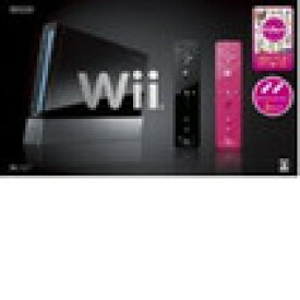 【送料無料】【中古】Wii本体 (クロ) Wiiリモコンプラス2個、Wiiパーティ同梱（箱説付き）