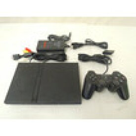 【送料無料】【中古】PS2 PlayStation2 ブラック (SCPH-70000) 本体 プレステ2 コントローラーはホリ製