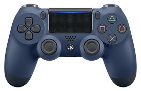 中古 【送料無料】【中古】PS4 PlayStation 4 ワイヤレスコントローラー (DUALSHOCK 4) ミッドナイト・ブルー（箱説付き）