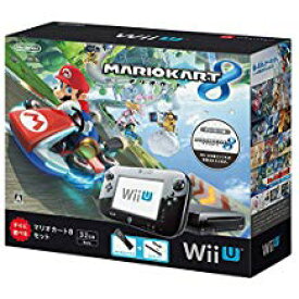 【欠品あり】【送料無料】【中古】Wii U マリオカート8 セット クロ 本体（箱説付き）